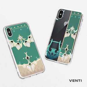 Venti Genshin Impact Phone Case Anime Character Design Aesthetic Gaming Merch for Fans Gift Idea
