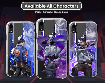 Valorant Phone Case Vyse Yoru Iso Fade Gekko Cover for iPhone Samsung Xiaomi Gaming Gift FPS Agent Inspired Anime Case Otaku Merch