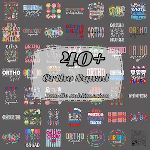 Ortho Squad Png Bundle, Orthopedic Png, Ortho Crew Sublimation Designs, Orthopedics Nurse Team Png, Retro Groovy Floral, Digital Download