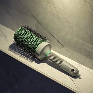 XX-duża szczotka termiczna do włosów: jonowa, ceramiczna, nadająca objętość, do stylizacji suszarką, włosie nylonowe
