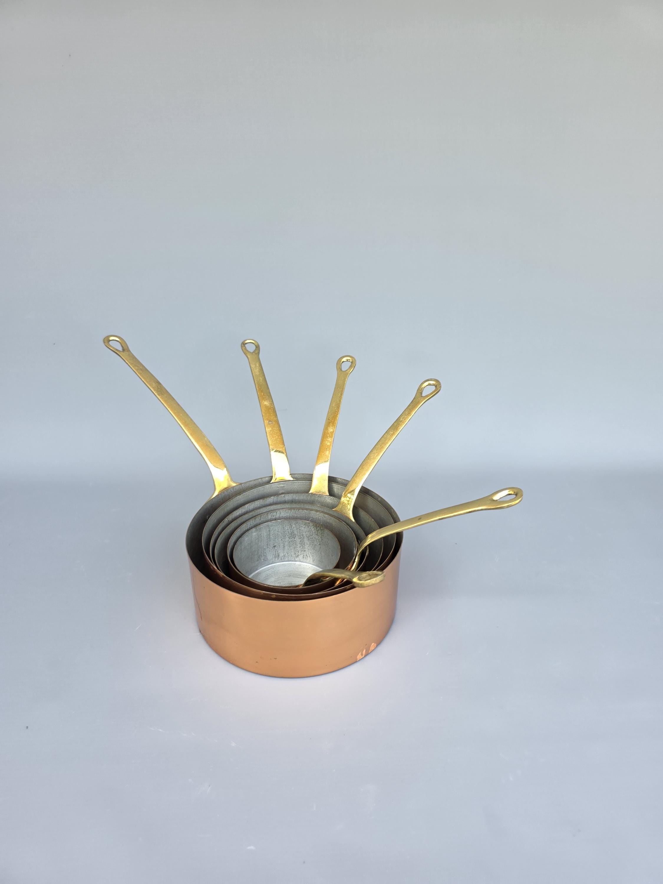 Poêlon à sucre en cuivre, contenance 3.4 litres Diam 200 mm