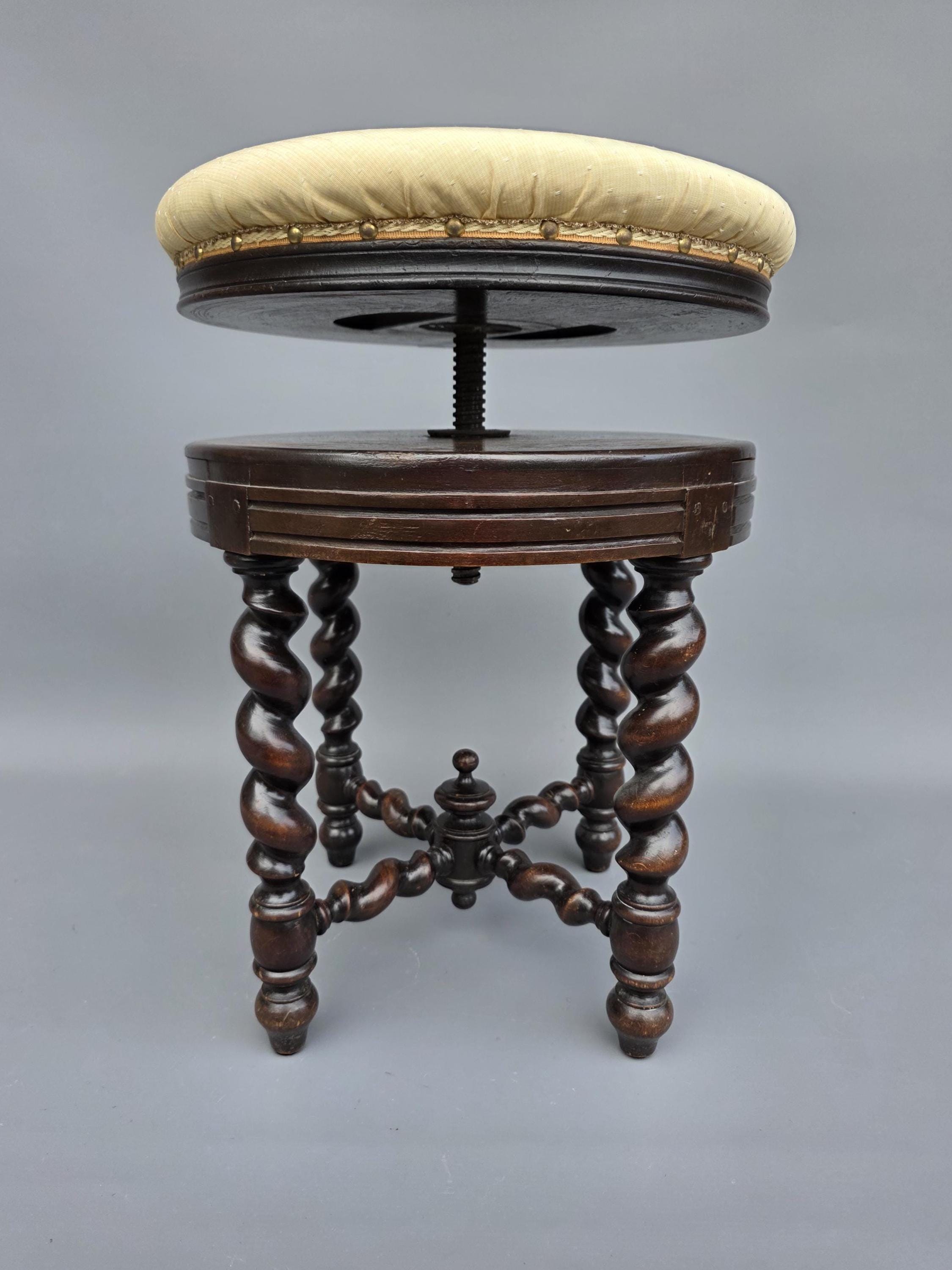 Antique piano stool - Etsy 日本