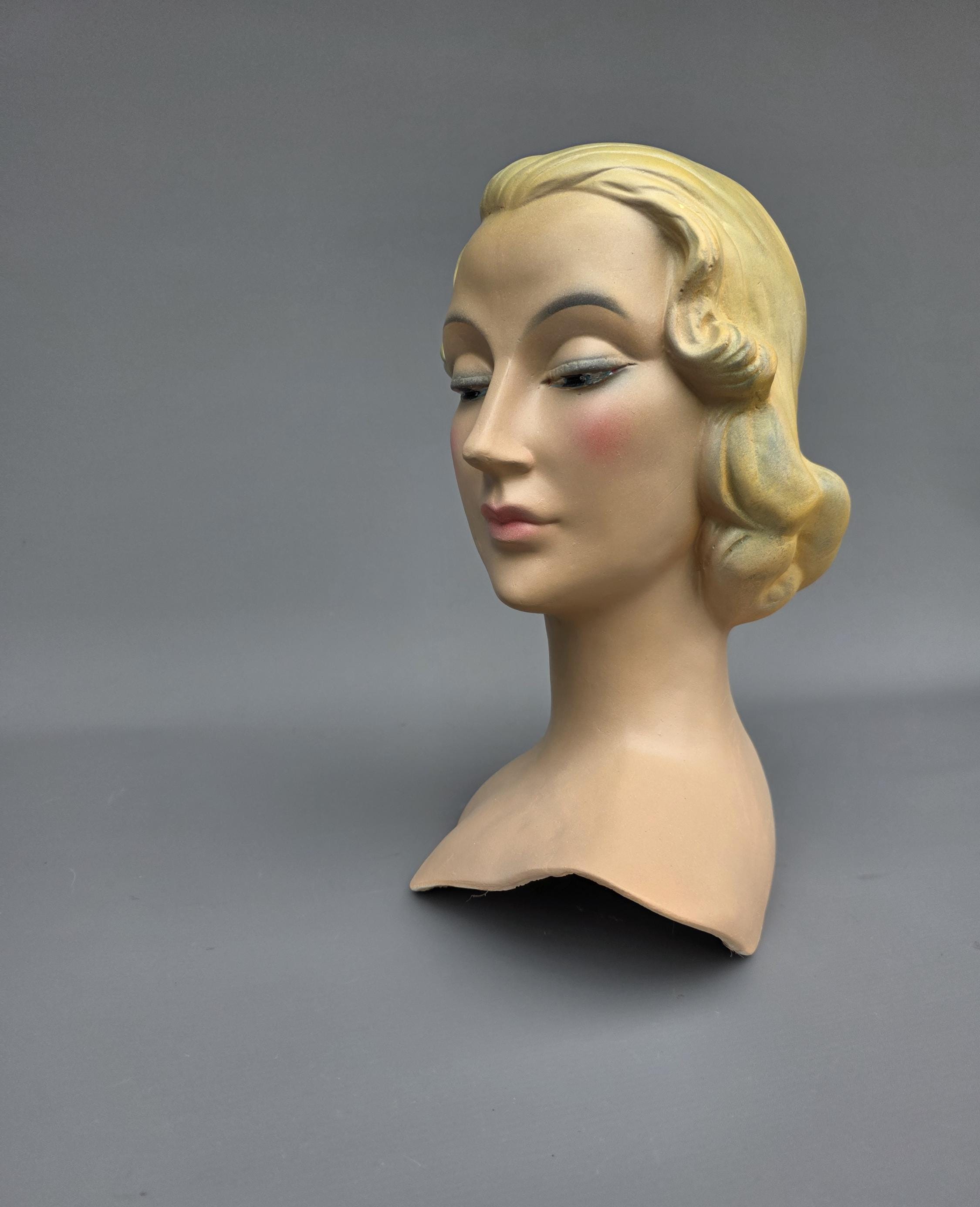Vintage female mannequin head - Etsy 日本