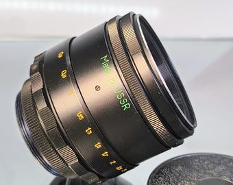 Helios 44-2 58mm f/2 Vintage Soviet Lens - Swirly Bokeh & M42 to Canon EF Adapter