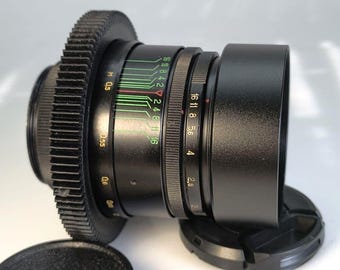 Helios 44-2 f,2/58mm Anamorphic Soviet lens, M42 Fuji X Adapter, Swirling Bokeh