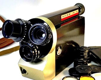 Retro movie camera Kyiv 16U 16-mm film camera, vintage Soviet movie camera USSR