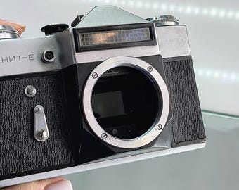 Zenit-E 35mm Vintage Film Camera, M42, Leather Case