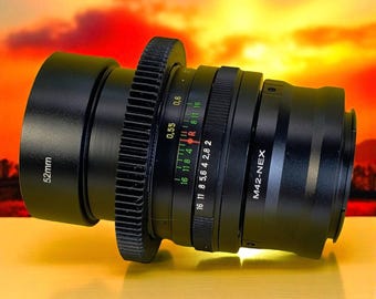 Helios 44M 2/58 Anamorphic mod Soviet Cinema lens M42 mount Sony E Nex