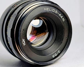 Helios 44M 58mm f/2 Trioplan Mod, Swirly Bokeh Vintage Soviet Lens, M42 + Adapter