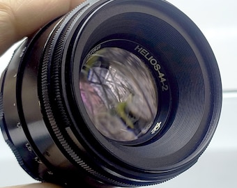 Helios 44-2 58mm f/2 portrait lens KMZ, M42 mount Swirly Bokeh Vintage