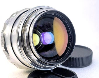 Jupiter-9 85mm f/2 Vintage Soviet Lens M39 Silver Portrait Lens Creamy Bokeh