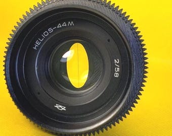 Helios 44M 58mm f2 Anamorphic Lens Oval Bokeh Vintage Soviet Cinema Lens M42 Micro Four Thirds