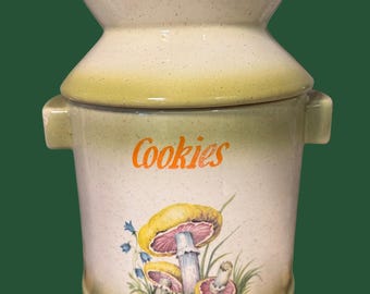 RARE Vintage Milchkännchen Keksdose 60er Jahre Atlantik Bauernhof Mexikanische Mould / McCoy(?)