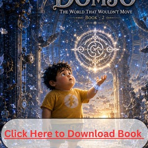 DOMJO Buch-2 Die Welt, die sich nicht bewegen würde Printable Storybook & Malseiten | Time Stop Fantasy Abenteuer PDF für Kinder