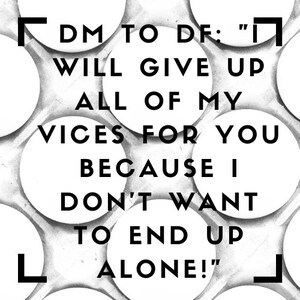 Lecture prolongée sur Youtube – DM à DF : « Je vais abandonner tous mes vices pour vous parce que je ne veux pas finir seul !