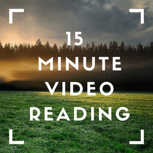15 Minute Video-Recorded Love or Other Reading!