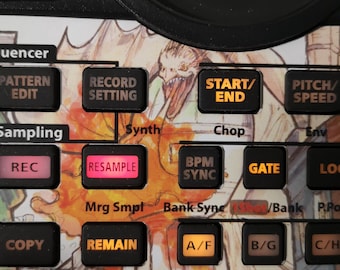 Harry Potter Dragon Alley Artwork-skin voor de Roland SP-404 MK2-sampler