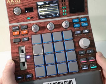 Akai MPC Sample用木目調セミリジッドスキン、およびLofiAndy製アクセサリー