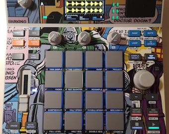DOCTOR DOOM 04 Semi-rigide skin voor Akai MPC-monster en accessoires van LofiAndy