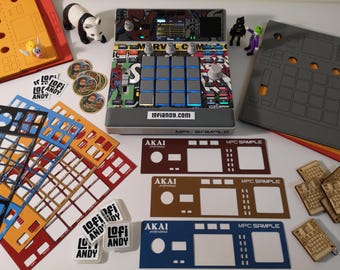 Set van 2 semi-rigide skins met korting voor AKAI MPC-monster + GRATIS met schuim gevoerde stofkap. Door LofiAndy