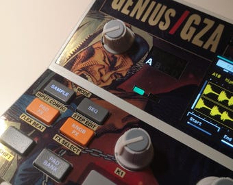 GZA Liquid Swords Special GOLD-Look Edition - semi-rigide huid voor Akai MPC-monster, van LofiAndy