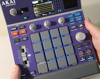 EFFEN PAARSE semi-rigide huid voor Akai MPC-monster en accessoires van LofiAndy
