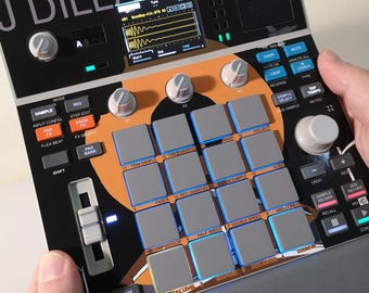 J DILLA DONUTS Halfharde huid voor Akai MPC-monster en accessoires van LofiAndy