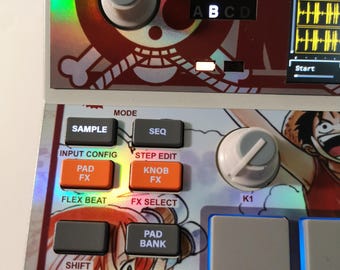 ONE PIECE, Special Holographic Edition Semi-Rigid Skin for Akai MPC Sample, by LofiAndy