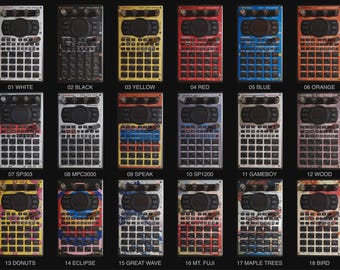 Zestaw 3 niestandardowych skórek do samplera Roland SP-404 MK2