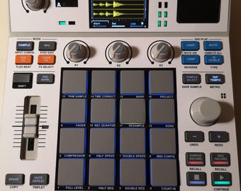 Akai MPC Sample用ピュアホワイト半硬質スキン、LofiAndy製アクセサリー