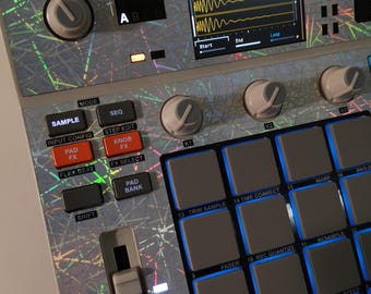 Special Holographic Edition Semi-Rigid Skin for Akai MPC Sample, by LofiAndy