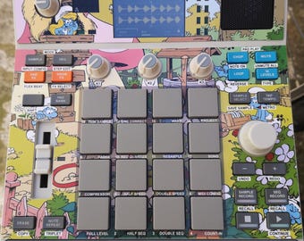 THE SMURFS 01 Semi-rigide skin voor Akai MPC-monster en accessoires van LofiAndy