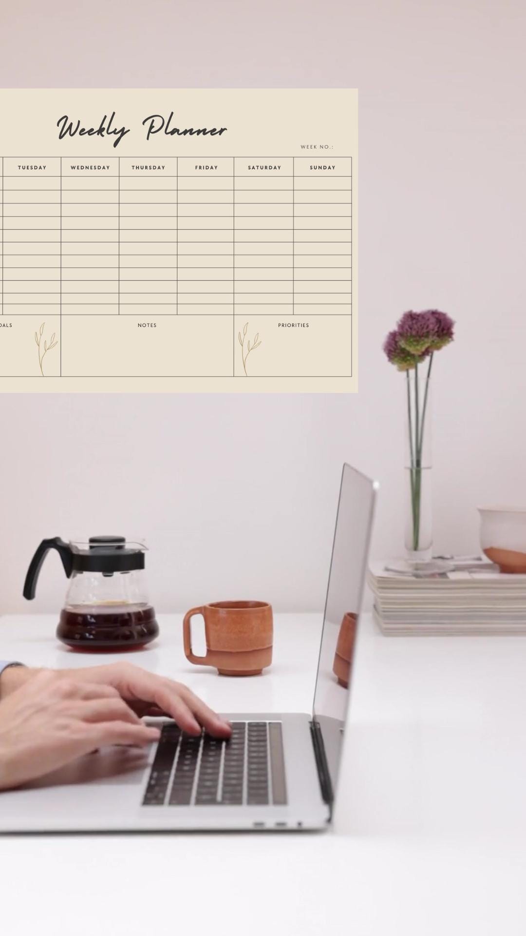 Weekly Planner Printable | Minimalist Planner PDF | Weekly Schedule ...