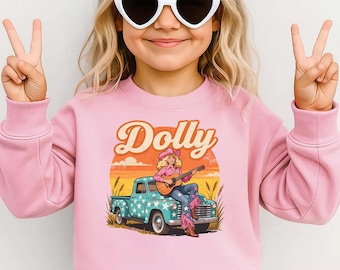 Dolly Parton Sweatshirt & Youth Sizes: Cowgirl Country Music Sweater