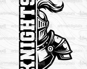 Knights SVG, Knights School Maskot, Knights, Knights SVG Cricut, Knights SVG Sportlag, Knights Maskot Baseboll, Fotboll, Soccer