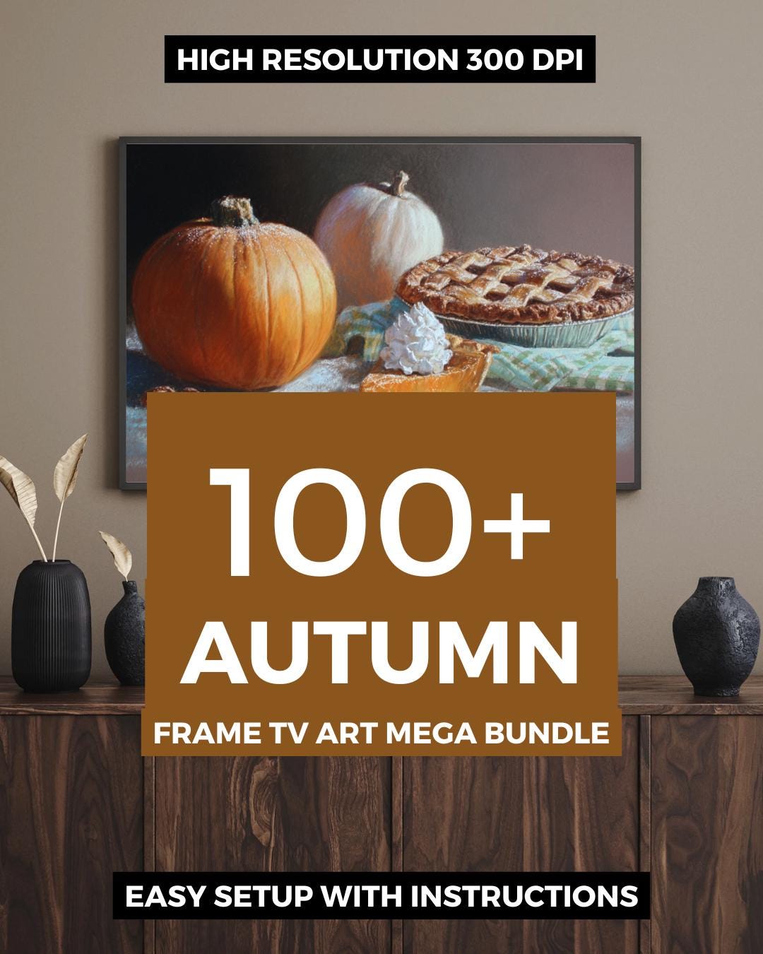 Fall Tv Screen 100+ Fall Autumn Frame TV Art Bundle | Thanksgiving Frame TV ...