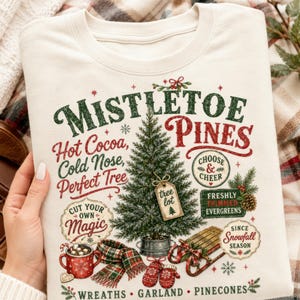 Christmas Tree Farm PNG Bundle, Trendy Xmas Sublimation Design, Holiday Tree Farm PNG Set, Retro Christmas Png