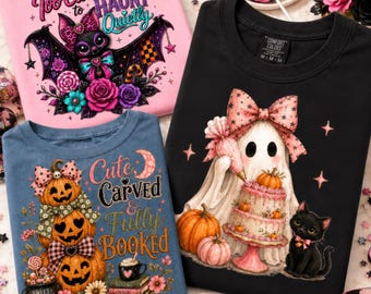 Vintage Halloween PNG Bundle, POD Sellers, Retro Halloween PNG Set, Spooky Halloween PNGs, Digital Download
