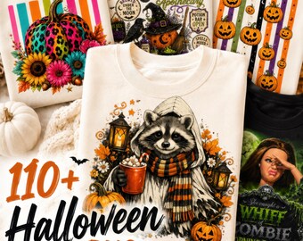 Vintage Halloween Mega PNG Bundle, POD Shop Owners, Spooky Halloween Clipart Set, 115 PNGs, Retro Halloween PNG Mega Pack, Digital Download
