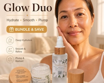 Anti-Aging Skincare Complete Set: Hyaluronic Peptides Cream Plus Green Tea Facewash