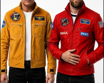 Chaqueta de Ryan del Proyecto Hail Mary, disfraz de cosplay de ciencia ficción de Ryland Grace, chaqueta bomber de astronauta, abrigo inspirado en la película, regalo para él.