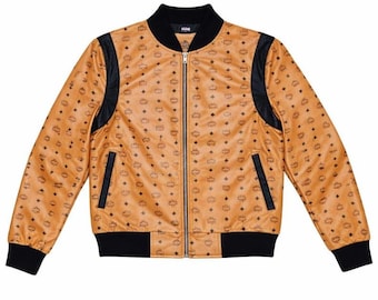 MCM Leather Jacket | Authentic Original Luxury Designer Biker Jacket for mens and womens -  personalized gift