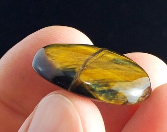 Bio Color Tiger Eye Cabochon Oval 20.00 x 27.90 mm 6.30 gr | Natural Tiger Eye Stone | Jewelry Making Cabochon