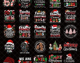 Family Christmas 2025 Bundle Png, Christmas Crew png, Family Christmas png, Christmas Group, Christmas Matching Family Shirts Design