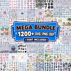 1200+ Stitch-filer, Stitch SVG, Stitch-paket, Stitch PNG, Stitch clipart, Lilo and Stitch SVG, Cricut svg, Silhouette svg, Stitch lager på lager