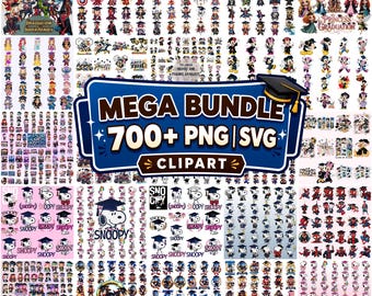 700+ Graduation Cartoon Characters PNG Clipart Bundle