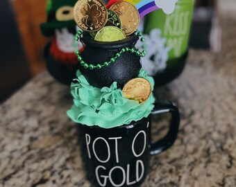 Pot O’ Gold Mug topper- faux whipped cream