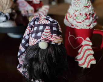 Christmas tree cake gnome