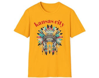 Kansas City Football Shirt: Unisex Softstyle Game Day Tee