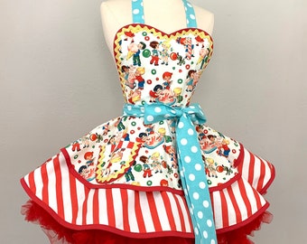 Retro Candy Shoppe Woman's Apron/ PInUp Apron /Rockabilly / 50s Style